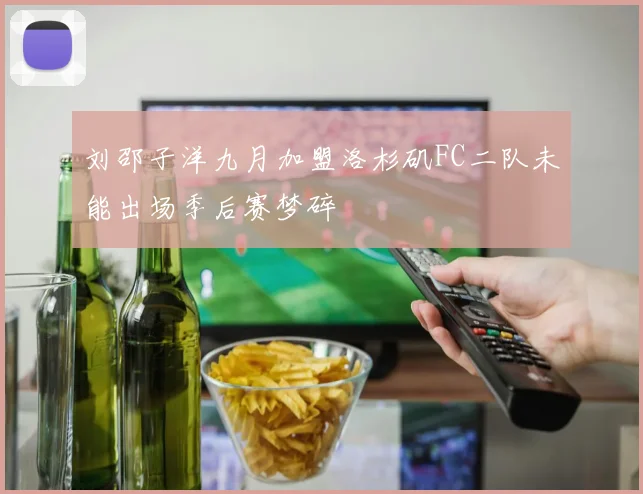 刘邵子洋九月加盟洛杉矶FC二队未能出场季后赛梦碎